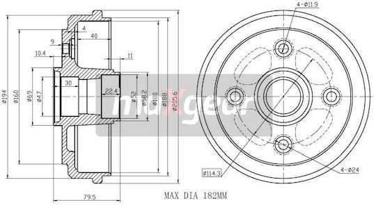 Daewoo Brake Drum Back for Matiz