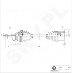 Ημιαξόνιο Audi A3 Tt Seat Altea Leon Toledo Skoda Octavia Superb Vw Caddy Golf Passat Touran Εμπρός Αριστερό 1k0407453cx Ημιαξόνιο Audi A3 Tt Seat Altea Leon Toledo Skoda Octavia Superb Vw Caddy Golf Passat Touran Εμπρός Αριστερό 1k0407453cx
