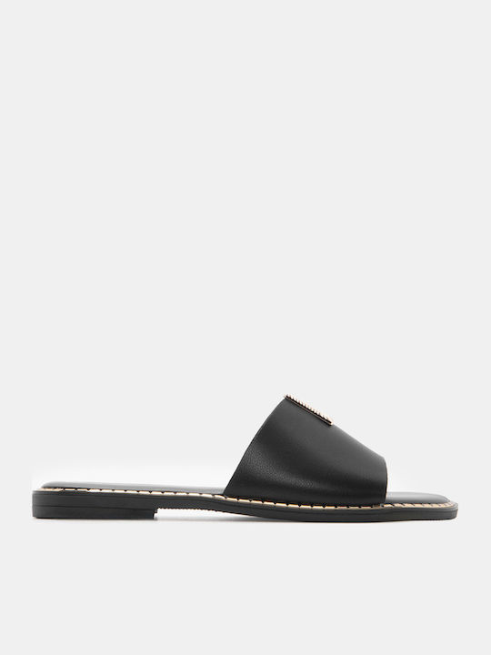 Luigi Damen Flache Sandalen Schwarz