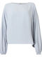 Women's Long Sleeve Blue Blouse