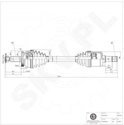 SKV Ημιαξόνιο για Hyundai Santa Fe SKV Ημιαξόνιο για Hyundai Santa Fe