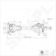 SKV Half Axle for Audi A4 Skoda Superb Volkswagen Passat