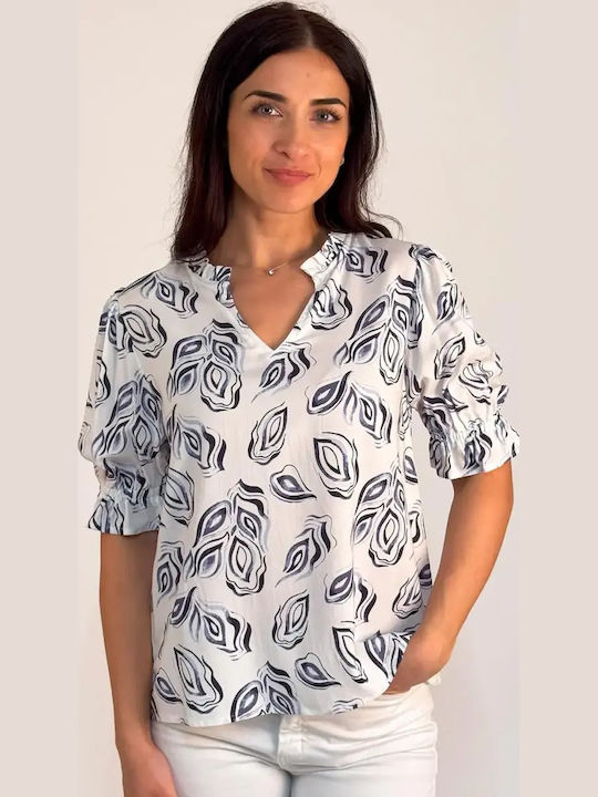 Frauleben Bluse Navy Blau