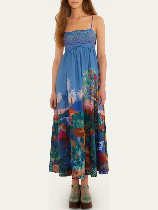 Καλοκαιρινό Midi Φόρεμα Multicolor