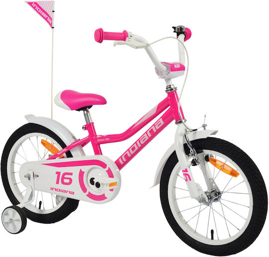 Indiana Roxy 16" Παιδικό Ποδήλατo BMX Ροζ