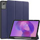 Калъф Lenovo Idea Tab Plus Oem Флип Калъф Синтетична Кожа Pu Tpu Тъмносин Стойка