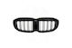 Full Left or Right Radiator Mask Double Stripe Black Gloss