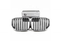 Mască Radiator BMW X5 G05 Completă Stângă Sau Dreaptă Dublă Bandă Negru Crom 51138096590