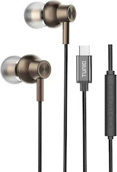 Tuniq In-ear Handsfree Ακουστικά με Βύσμα USB-C Καφέ Tuniq In-ear Handsfree Ακουστικά με Βύσμα USB-C Καφέ