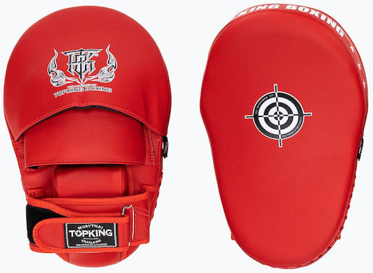 Top King Boxing Στόχοι Χειρός Πολεμικών Τεχνών 2τμχ Κόκκινοι