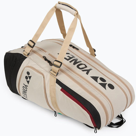 Yonex Schulter-/Handtasche Tennis 9 Schläger Beiges