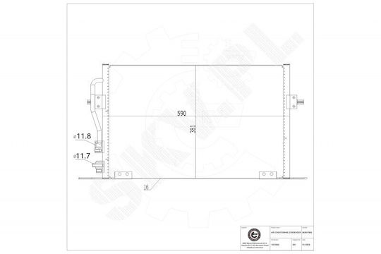 Air Conditioning Condenser Ford Cougar Mondeo II