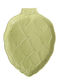 Shallow Porcelain Serving Plate Embossed Vegetable Shape View 17x23x2.5cm Monochrome Kaeming