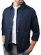 Μακρυμάνικo Overshirt Μπλε