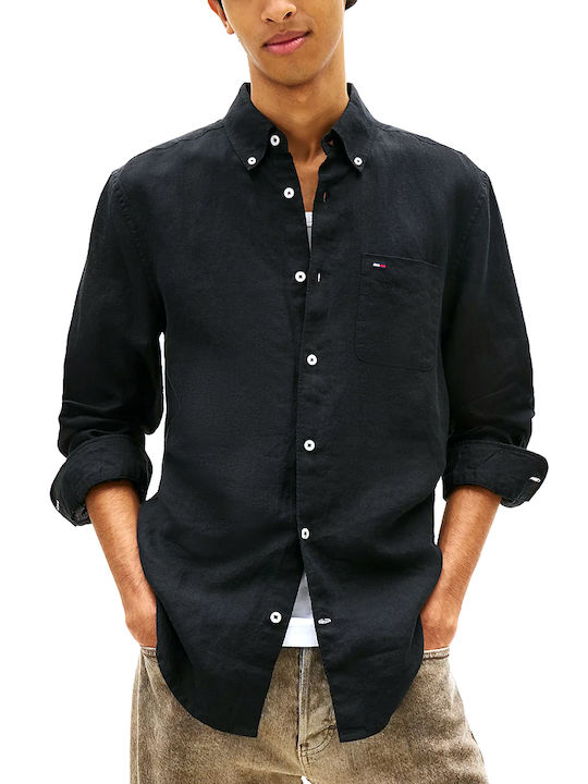 Tommy Hilfiger Short Sleeve Linen Shirt in Regu...