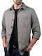 Μακρυμάνικo Overshirt Καφέ