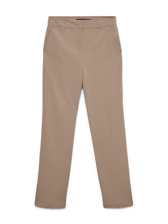 Vero Moda Women's High Rise Chino Trousers in R...