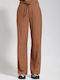 Women's High Rise Pantaloons in Slim Fit Camel