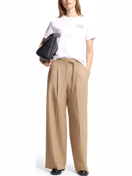 Women's Fabric Trousers Brown