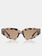 A.Kjaerbede Coquina Unisex Sunglasses with Horn-Rimmed Frame Coquina