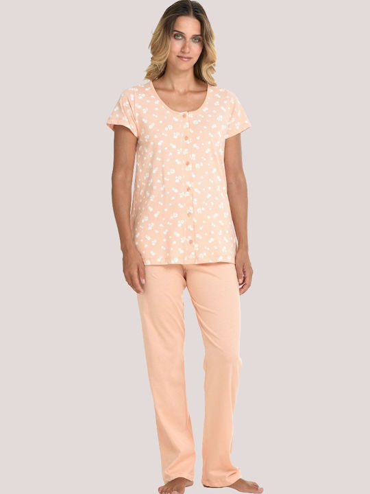Zen by Daisy Summer Women's Orange Pyjama Set