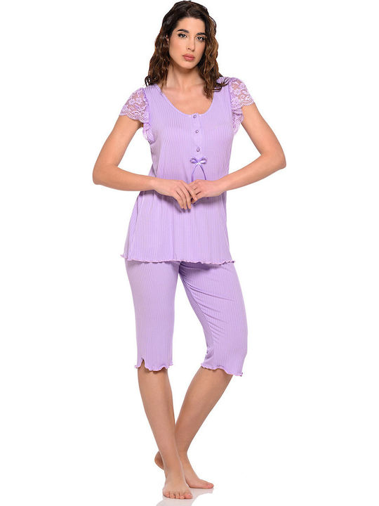 Clio Lingerie Summer Women's Lilac Pyjama Set