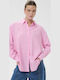 Long Sleeve Women's Shirt Pink Monochrome