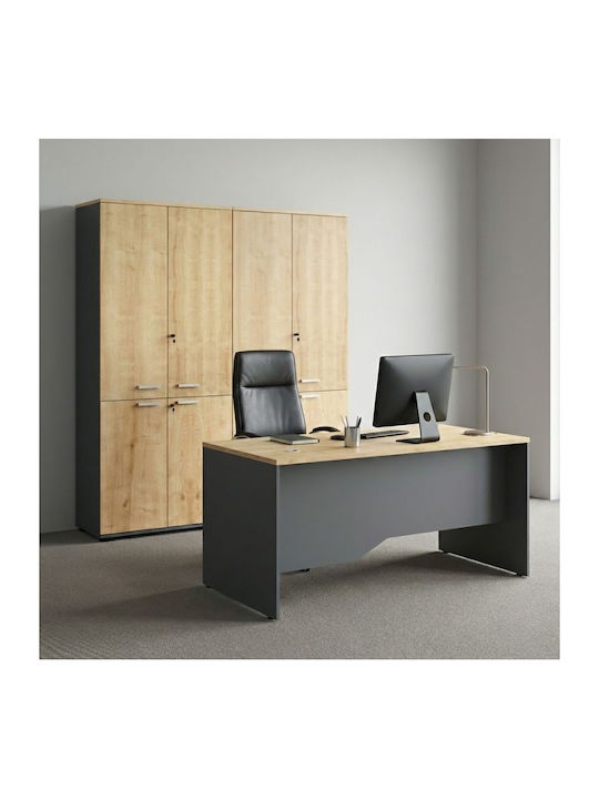 Подова Venturo Антрацит - Натурална Бук 160x40x200см