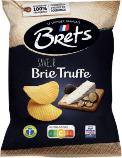 Brets Le Chipsier Francais Πατατάκια Saveur Γεύση Brie Cheese Truflle 125g