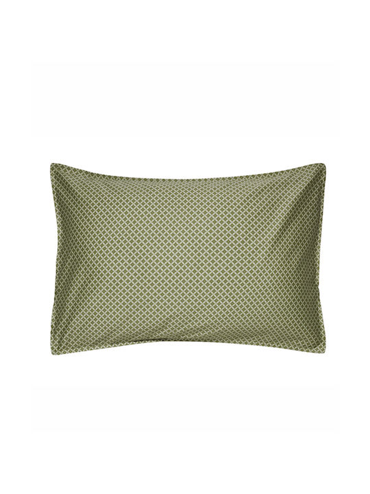 Kentia Shizen Σετ Μαξιλαροθήκες με Φάσα Olive 50x70εκ.