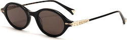 Zeus & Dione Antiparos Black Horn-Rimmed Sunglasses