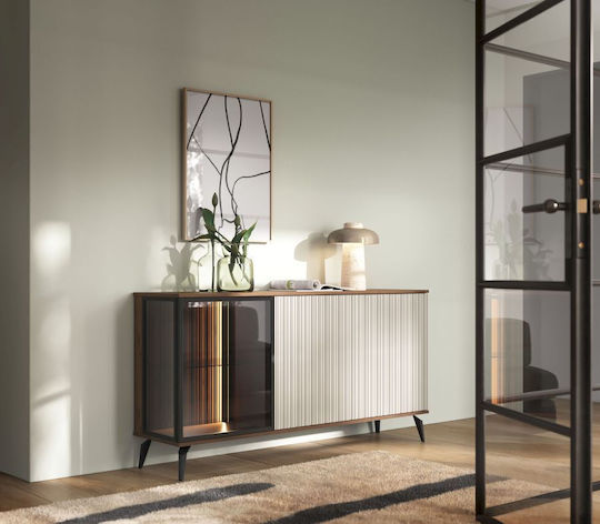 Sideboard Vici Holz Braun 154x39x80cm
