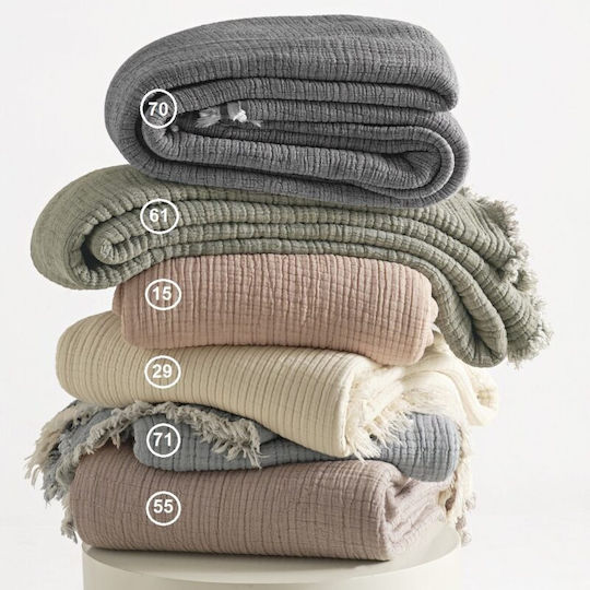 Adam Home Muslin Blanket Double 240x250cm Gray
