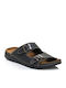 Leather Men's Sandals in Black Colour