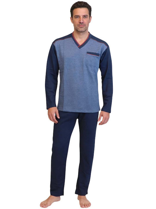 Collection Winter Men's Pyjama Blouse Navy Blue