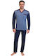 Collection Winter Men's Pyjama Blouse Navy Blue