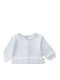 Kinder-Strickjacke Weiß für Kinder