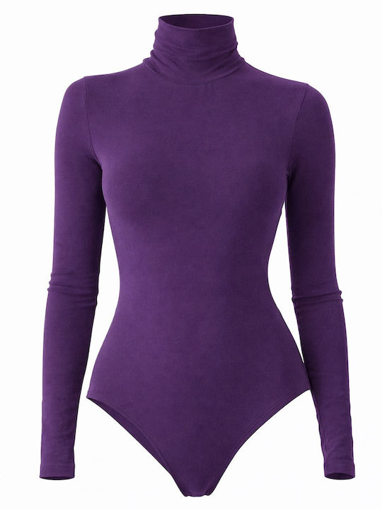 Helios Women's Bodysuit Turtleneck Long Sleeve ...