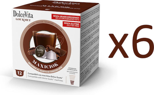 Dolce Vita Κάψουλες Σοκολάτα Συμβατές με Μηχανή Dolce Gusto 72caps