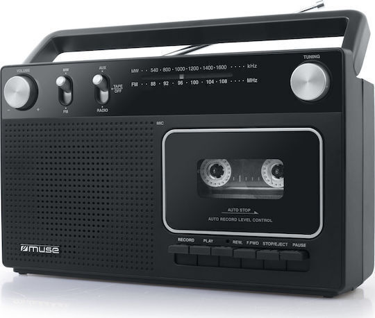 Muse MD-152RC Портативен Радиоприемник с Мрежово Захранване Черен