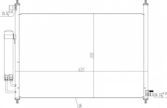 Condensator Aer Condiționat Honda FR-V 2.2 Cdti 80110-sjh-e01