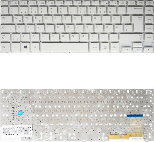 German Laptop Keyboard Samsung 370r4e 370r4v 450r4e 450r4v 470r4e Np370r4v Np370r4e Np470r4e Np450r4v Np450r4e Ba59-03621d De No Frame White Cod.40262denofrwhite