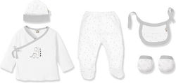 Interbaby Dinosaur Σετ Δώρου 5 Τμχ 0-6 Μηνών Wh...