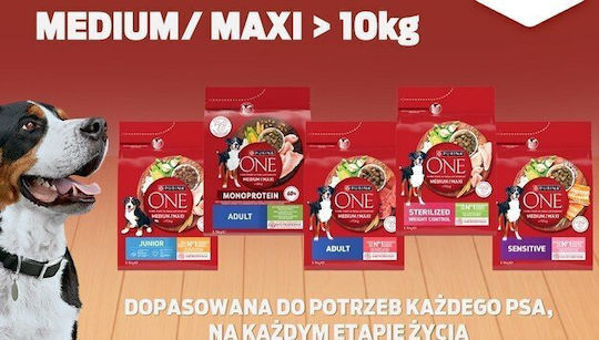 Purina One 12kg Dry Dog Food with Chicken and Rice