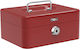 Deli Cash Box with Lock ET501 Red