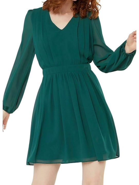 Mini Abendkleid mit Masche Grün