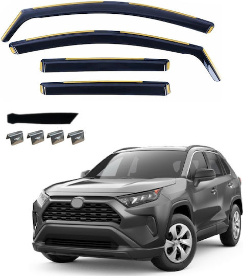 Комплект Автомобилни Ветробрани Отпред И Отзад За Toyota RAV 4 2019+ 4 Бройки