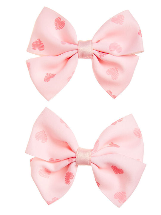 Alouette Set Kids Hair Clips with Multicolour Bow 2 Pieces