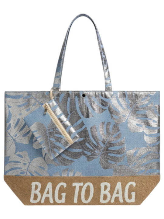 Bag to Bag Υφασμάτινη Τσάντα Θαλάσσης με Πορτοφ...