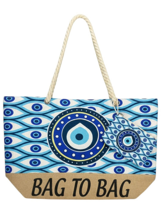 Bag to Bag Υφασμάτινη Τσάντα Θαλάσσης με Πορτοφ...